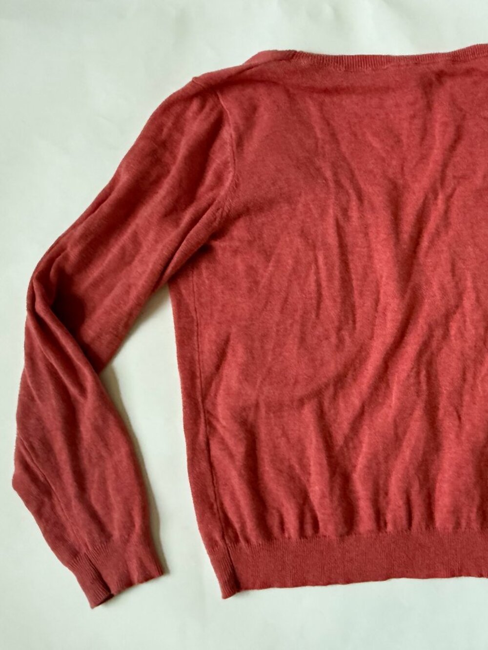 Sundance Womens L Embroidered Cardigan Sweater Floral Salmon pink Button Front - Picture 4 of 7